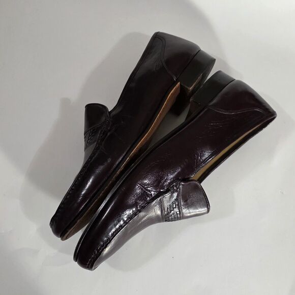 Churches\' Mens Slip Leather Shoes Burgundy Sz 13 main image 10